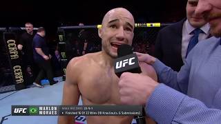 UFC Fortaleza Marlon Moraes Octagon Interview [upl. by Seline]