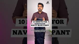 10 Best matching shirts for navy blue pant  Navy blue chinos formaloutfit navybluepant fashion [upl. by Irrehc]