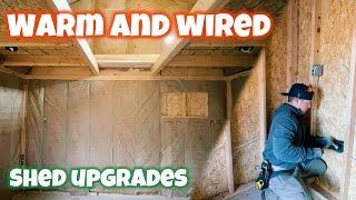 Turning a Shed into a Home Office Electrical amp Insulation  Shed Conversion Episode 1 [upl. by Lawson858]