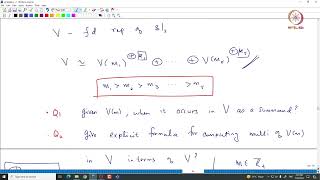 Lec 15 Representation theory of sl2Cbasic observation [upl. by Leahci]