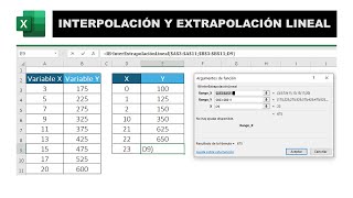 Como realizar una Interpolación y Extrapolación Lineal en Excel 👨‍👨‍👧‍👦 [upl. by Singband]