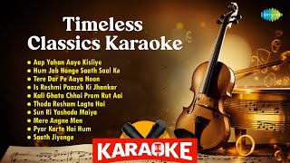 Timeless Classics Karaoke Song with Lyrics  Aap Yahan Aaye Kisliye  Hum Jab Honge Saath Saal Ke [upl. by Luba]