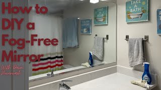 How to DIY a FogFree Mirror  Soap Cleaning Hack with Dawn Powerwash [upl. by Eatnhoj]