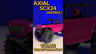 My Axial SCX24 Deadbolt got a color overhaul amp suspension mods Future build [upl. by Asus]