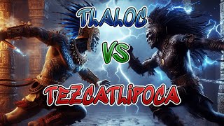 LA BATALLA DE TLALOC Y TEZCATLIPOCA  Mitologia Azteca [upl. by Bonneau568]