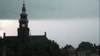 Hevig onweer boven Bolsward 28 juni 2011 [upl. by Kristy763]