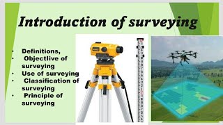 Introduction of Surveying Classification and its Objective [upl. by Shelli]