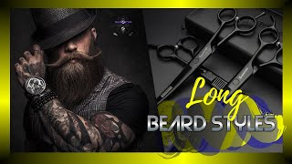 💈 9 LONG Beard Styles ✂️ BARBER SHOP Beard TrimmingHaircut Tutorial [upl. by Ellenahs221]