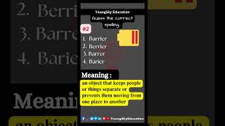 Spelling Check Part 7  YoungSky Education vocabulary wordgames puzzletime youngskyeducation [upl. by Notnel455]