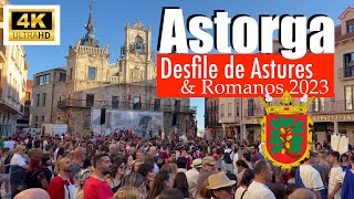 Astorga DESFILE ASTURES Y ROMANOS 2023 Spain LEÓN ESPAÑA tribus y legiones romanas [upl. by Aratas]