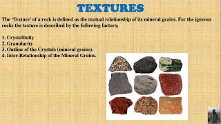 Textures of Igneous Rocks  Part4  Hindi  Engineering Geology [upl. by Terhune471]