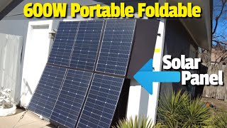 ALLPOWERS SP039 600W Monocrystalline Portable Solar Panel [upl. by Lledra]