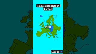 Islamic expansion in Europe map israel geography shorts europe [upl. by Acyssej]