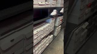 Plenty of all white Air Force 1’s at Nike outlet nikeair nikeairforce nikeswoosh shoeenthusiast [upl. by Kacy168]