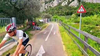 LAKE GARDA bicycle trail  TORBOLE  DRO CICLABILE BASSO SARCA [upl. by Fletch]