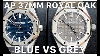 AP Royal Oak 37mm  Blue vs Gray Dial 15450ST [upl. by Ianaj867]