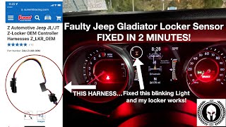 Jeep Gladiator Rubicon Faulty Locker Sensor Fixed in 2 minutes [upl. by Enirehtacyram]