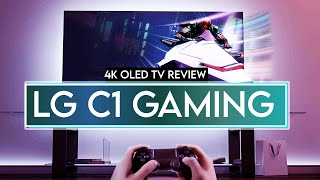 LG C1 OLED Gaming Review 2021  Best TV for FPS Gamers [upl. by Gardy117]