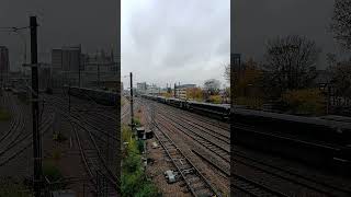 GWR 800011 amp 800030 passing West Ealing Footbridge 191124 [upl. by Ihcas]