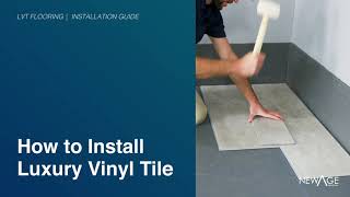 Flooring  How to Install Luxury Vinyl Tiles [upl. by Ahsinrat]