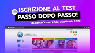 Universitaly  Come iscriversi al TEST DI MEDICINA 2020 [upl. by Ronyam]