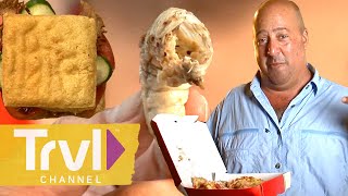 The WILDEST Foods Andrew Couldn’t Finish Eating  Bizarre Foods  Travel Channel [upl. by Caroline]