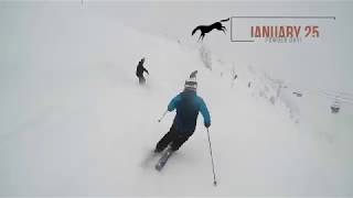 Powder Day at Kicking Horse Jan 25 2018 [upl. by Alberta]