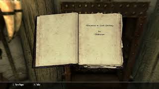 Advances in Lockpicking Books of Skyrim Read Aloud [upl. by Ymmac]