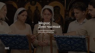 Марие Дево чистая Agni Parthene  Греческий православный гимн хор Паче снега [upl. by Namilus]