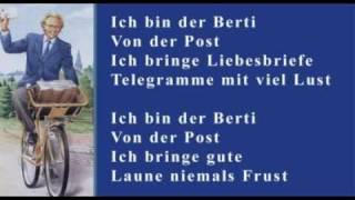 Ich bin der Berti von der Post  Frank Schröder quotOfficial Lyric Videoquot quotSchwarzwaldklinik [upl. by Nwahsuq638]