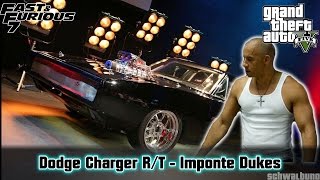 GTA 5 Fast amp Furious 7  Doms Dodge Charger RT Dukes Car Build 22 [upl. by Zingg]