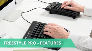 Kinesis Freestyle Pro Keyboard Features [upl. by Irneh]