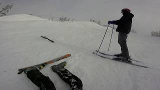 Green Line Catskinner amp Easy Out  Blackcomb  Skiing [upl. by Lynda]