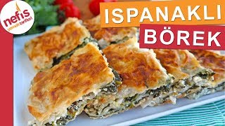 Sodalı Ispanaklı Tepsi Böreği  En pratik ıspanaklı börek yapımı [upl. by Anawot]