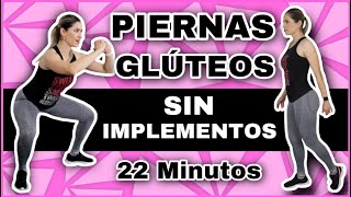 PIERNAS TONIFICADAS Y GLÚTEOS GRANDES  RUTINA DE EJERCICIOS EN CASA SIN IMPLEMENTOS  NatyGlossGym [upl. by Marleah597]