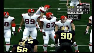 ESPN NFL 2K5 Saints vs Browns [upl. by Harness971]