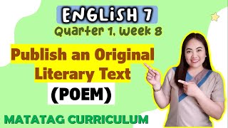 Publish an Original POEM  Haiku  ENGLISH 7  Week 8  QUARTER 1  MATATAG CURRICULUM [upl. by Iago]