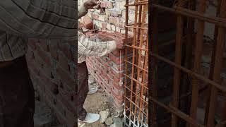 brickwall construction brickwork viralshort video short house [upl. by Awjan212]