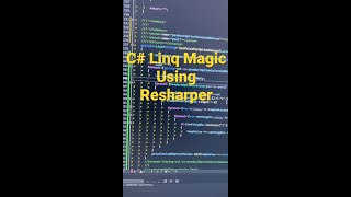 C Linq expression using Resharper programmer programming c bstech [upl. by Aicrag]