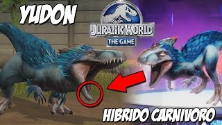 YUDON POR FIN NUEVO DINOSAURIO HIBRIDO CARNIVORO CON PLUMAS  JurassicWorld El Juego 193 [upl. by Annaid]