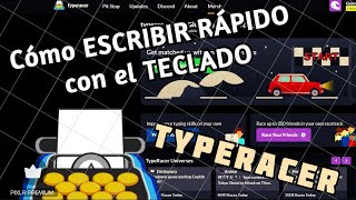 ✅Como ESCRIBIR RÁPIDO ⏩ en el Teclado de la Computadora y APRENDER a TIPEAR ⌨️  TypeRacer 🏎️💨 [upl. by Gaudette]