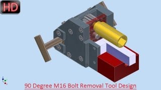 90 Degree M16 Bolt Removal Tool Design Video Tutorial [upl. by Tice]