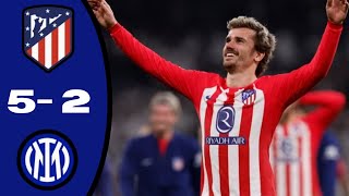 ATLETICO MADRID VS INTER MILAN 2  1 ALL GOALS EXTENDED HIGHLIGHTS  PEN 32  CHAMPIONS LEAGUE 2024 [upl. by Tenney618]