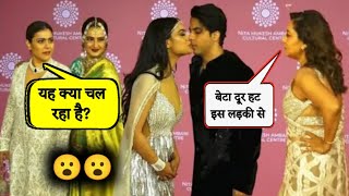 nysa devgan and aryan khan kiss in front of kajol and gori khan 😮 [upl. by Azerila]