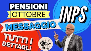 PENSIONI OTTOBRE 👉 MESSAGGIO INPS ✅ CEDOLINO ARRIVATO LIMITE CONTANTI TRATTENUTE TUTTI I DETTAGLI [upl. by Ilera]