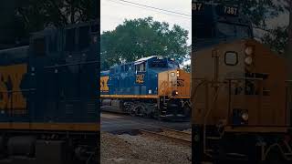 CSXT7387 Hybrid RL K5LA In Jesup GA On M421train csx railfan friendlycrew k5la [upl. by Egag]