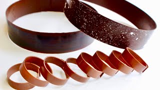 décoration en chocolat avec tempérage au mycryo et cerclage pour entremets [upl. by Jasmine]