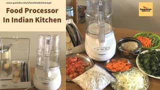 Food Processor Uses in Indian Kitchen  How to use Food Processor in Tamil  Indian meal prep work [upl. by Midge]