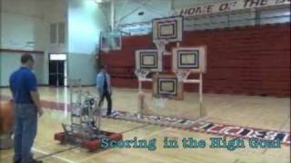 2012  FRC 180 Rebound Rumble Robot Testing [upl. by Nivre]