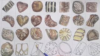 WAYS TO QUICKLY DRAW amp PAINT CHOCOLATES  QUICK WAYS TO SKETCH  Didsbury Art Studio [upl. by Nnybor]